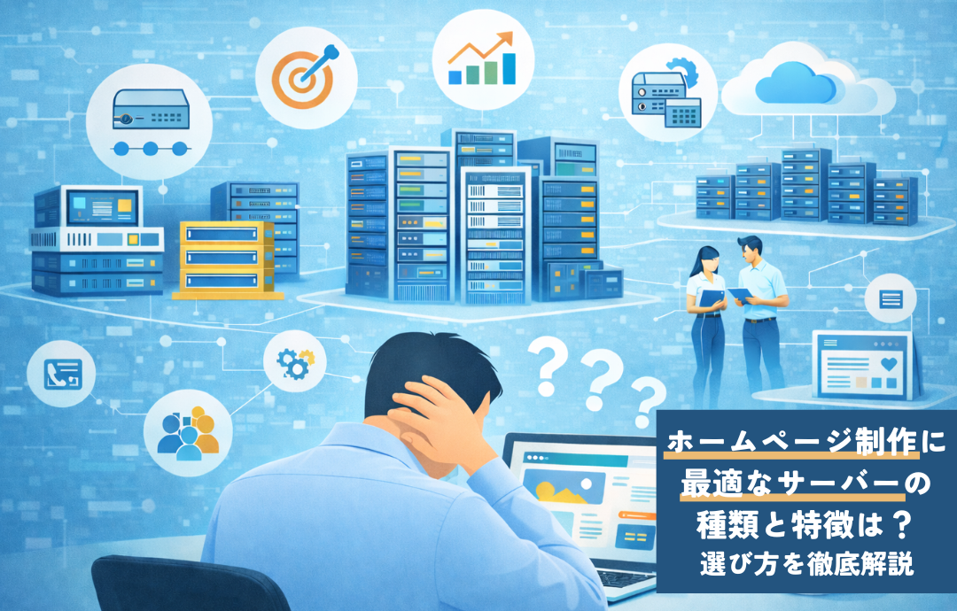 ホームページ制作に最適なサーバーの種類と特徴は？選び方を徹底解説